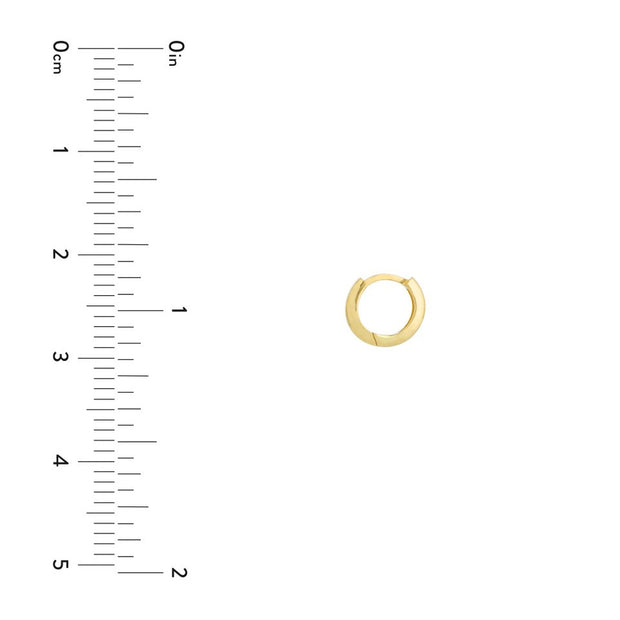 14K Yellow Gold Baby Hoop Earrings