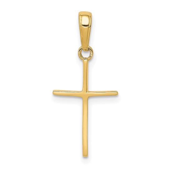 14K Yellow Gold Small Cross Pendant