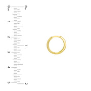 14K Yellow Gold Small Hoop Earrings