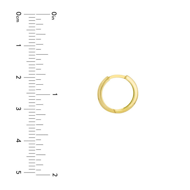 14K Yellow Gold Small Hoop Earrings