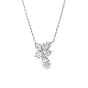 Platinum Free-Form Diamond Necklace