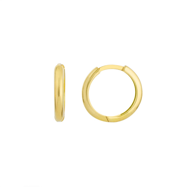 14K Yellow Gold Small Hoop Earrings