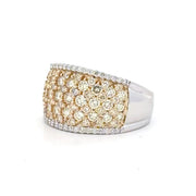 14K White & Yellow Gold Yellow & White Diamond Ring