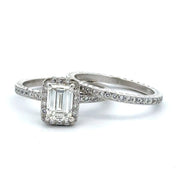 Estate Platinum Diamond Engagement Set