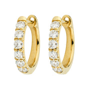 JudeFrances Diamond Pavé Hoop Earrings