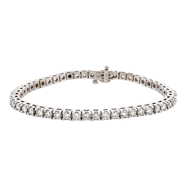 14K White Gold Diamond Tennis Bracelet