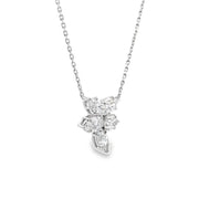Platinum Free-Form Diamond Necklace