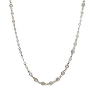 14K Yellow & White Gold Contemporary Diamond Necklace