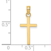 14K Yellow Gold Small Cross Pendant