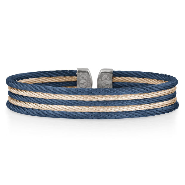 ALOR Blueberry & Carnation Cable Mini Cuff