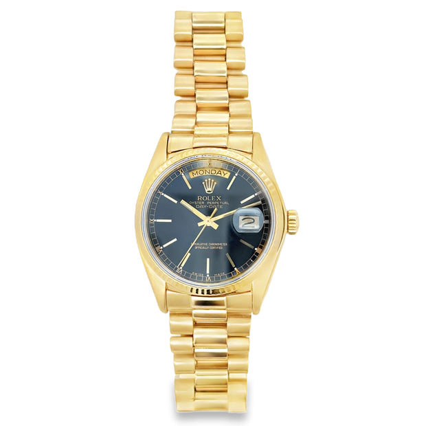 Estate 18K Yellow Gold Rolex Day-Date