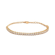 14K Yellow Gold Adjustable Diamond Bracelet