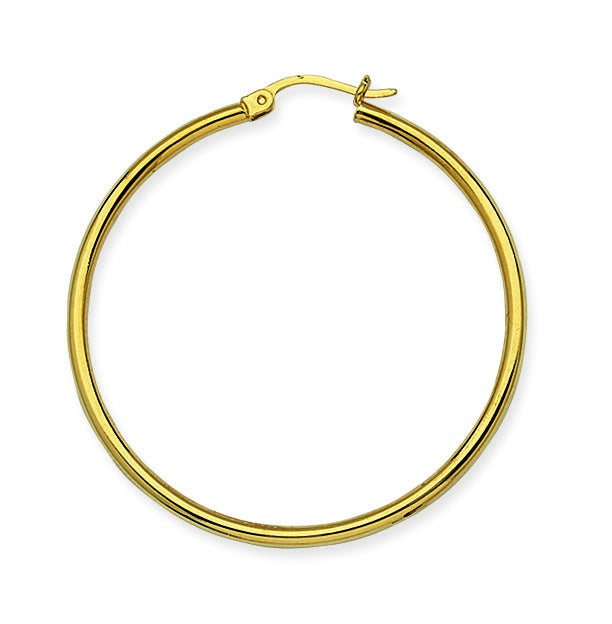 14K Yellow Gold Hoop Earrings