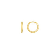 14K Yellow Gold Small Huggie Earrings