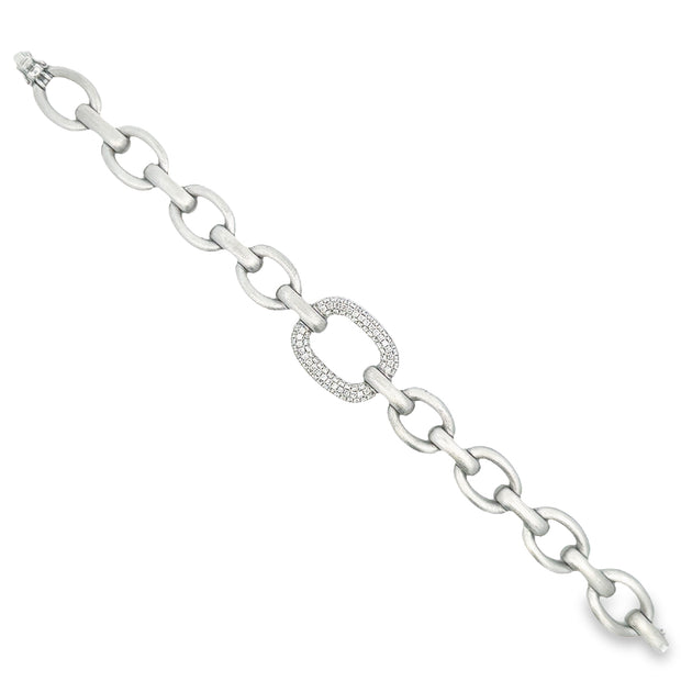 Nava Dee 14K White Gold Fancy Diamond Bracelet