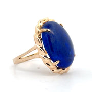 Estate 14K Yellow Gold Lapis Lazuli Ring