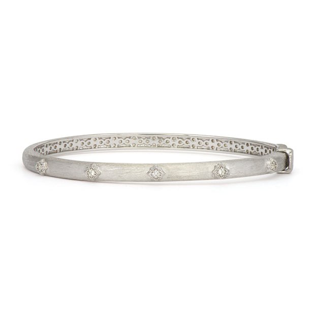 JudeFrances Sterling Silver White Topaz Bracelet