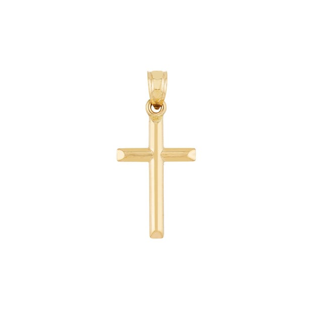 14K Yellow Gold Classic Cross Pendant