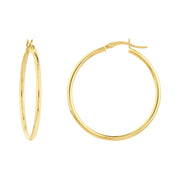 14K Yellow Gold Hoop Earrings