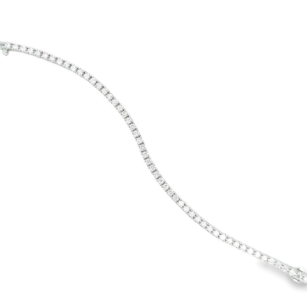 14K White Gold Diamond Tennis Bracelet