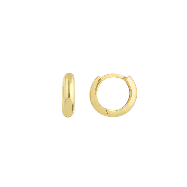 14K Yellow Gold Baby Hoop Earrings