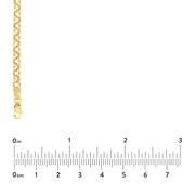 14K Yellow Gold Paper Clip + Rolo Bracelet