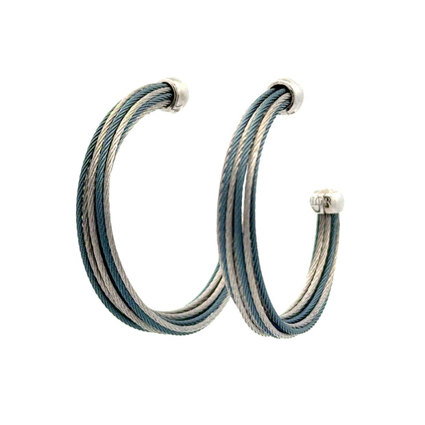 ALOR 1.25" Multi-Strand Hoop Earring