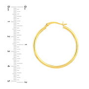 14K Yellow Gold Hoop Earrings