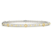 JudeFrances Mixed Metal Alternating Kite Bangle