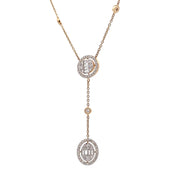 D.M. Kordansky 14K Yellow Gold Diamond Lariat-style Necklace