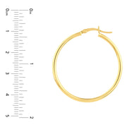 14K Yellow Gold Hoop Earrings