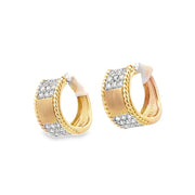 D.M. Kordansky 14K Yellow Gold Pavé Diamond Huggie Earrings