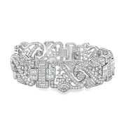 Platinum Vintage-Inspired Diamond Bracelet